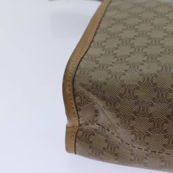 CELINE Macadam Canvas Clutch Bag Beige Auth ar12311 - Picture 7 of 16